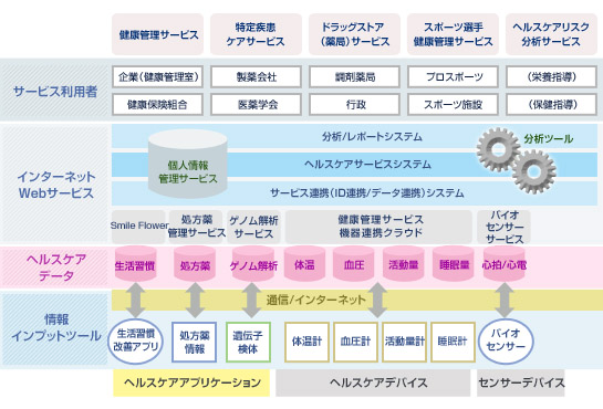 ヘルスケアサービスの図