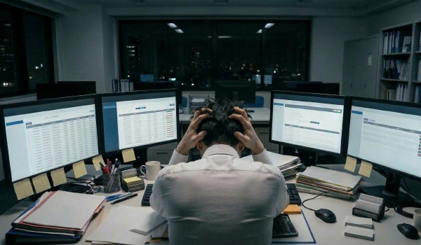 販売管理システムと工事管理システムが分かれていて困っている担当者